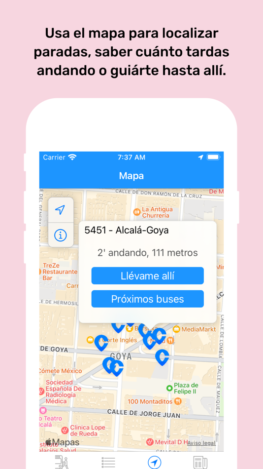 #4. Rapibus Madrid - Next bus (iOS) 由: Jaime F. Amian