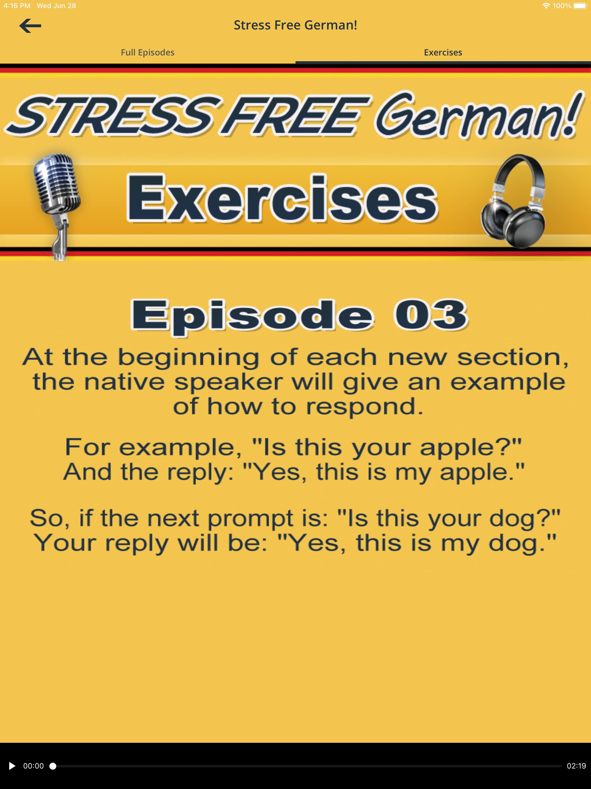 Stress Free German
