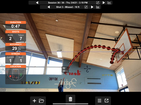 Basketball ShotBot iPad screenshot 3 - Sports app