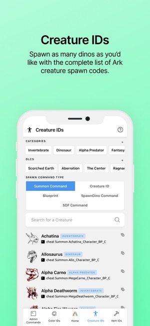 Ark IDs - Admin Commands & IDs on the App Store