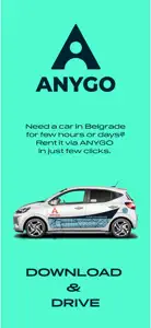 Anygo - carsharing in Belgrade screenshot #5 for iPhone