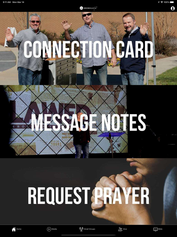 Greenville First Assembly iPad screenshot 1 - Lifestyle app