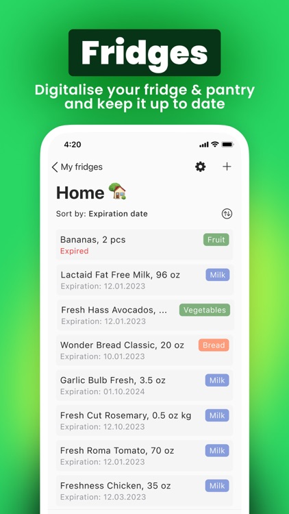 Kitchen Gnome: Food Tracker screenshot-3