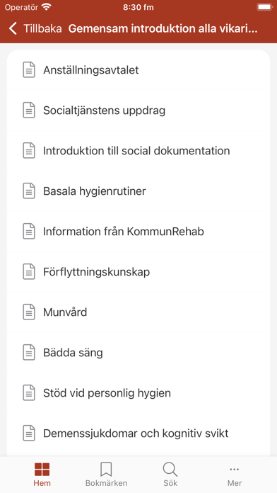Vård och omsorg i Falu kommun Screenshot