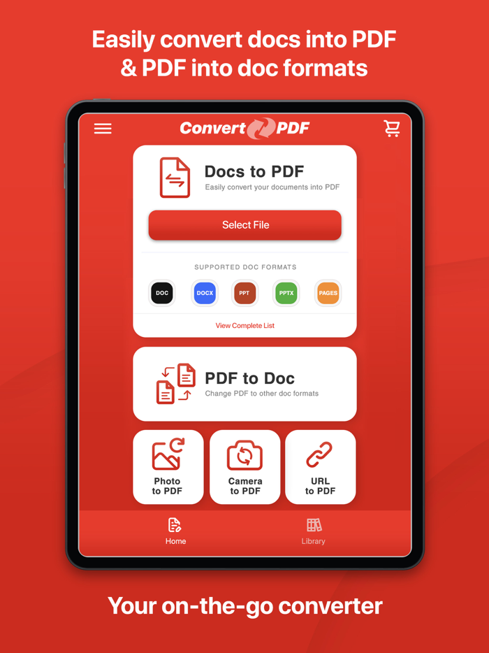 Convert to PDF, Word, PPT, Doc