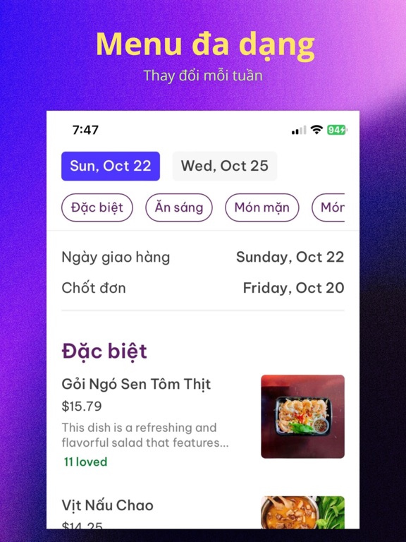 Vocado: Vietnamese cuisine iPad screenshot 3 - Food & Drink app
