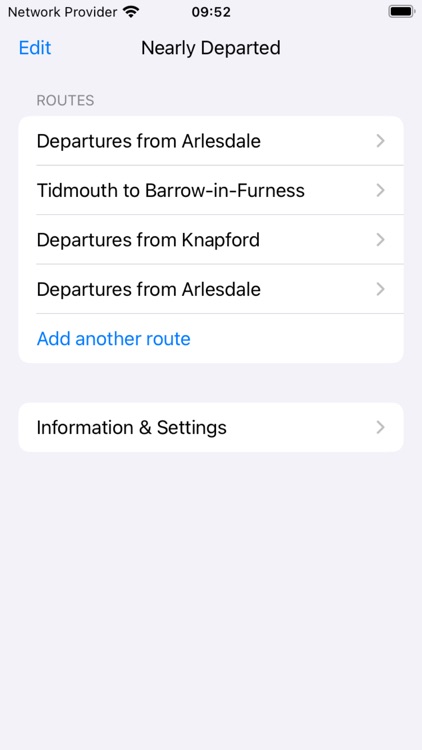 Nearly Departed for UK trains