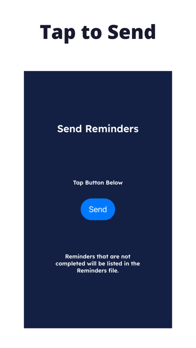 Send Reminders Screenshot
