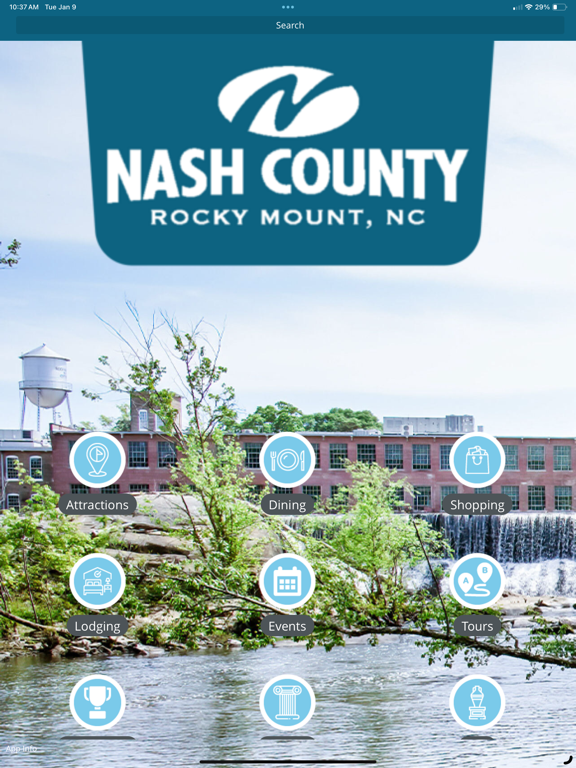 Explore Nash County iPad screenshot 1 - Travel app