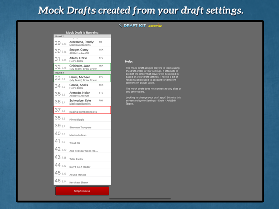 Screenshot #5 pour Fantasy Baseball Draft Kit '24