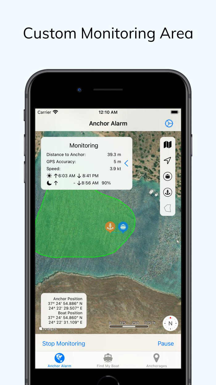 Anchor Alarm with Late Set