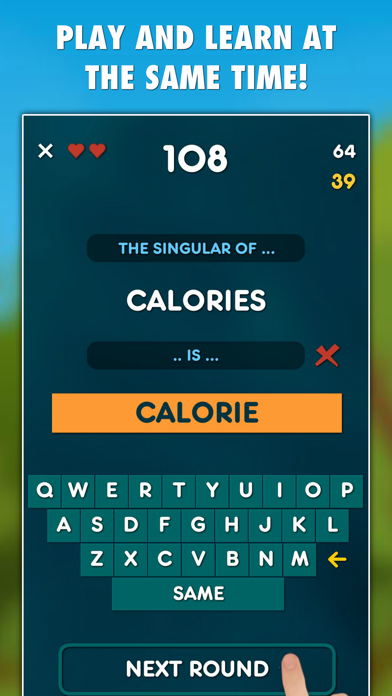 Plurals & Singulars Test PRO Screenshots