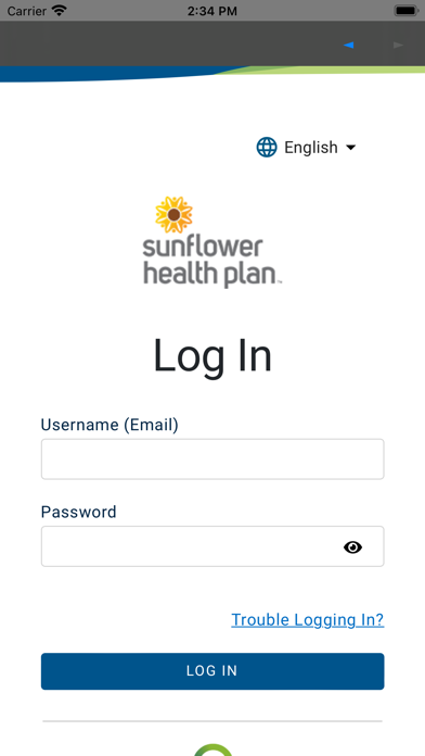 Sunflower Health Plan Screenshot