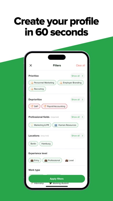 truffls Jobs - Apply by Swipe Screenshot