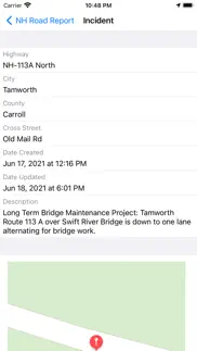 new hampshire road report iphone screenshot 2