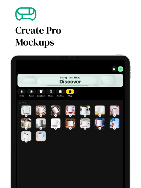 Silhouette Design Mockup Font iPad screenshot 1 - Utilities app