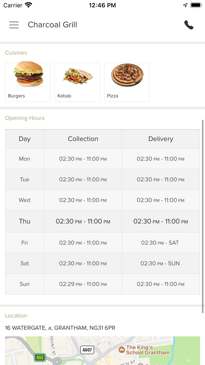 Charcoal Grill GRANTHAM