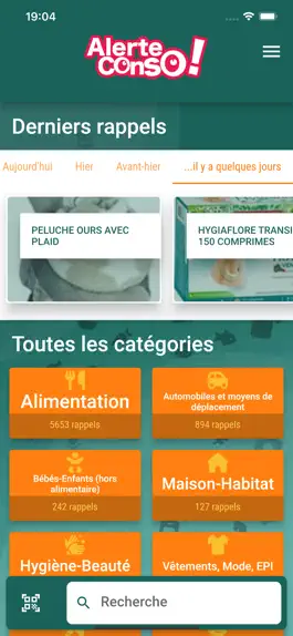 Game screenshot Alerte Conso - Rappel Produit apk