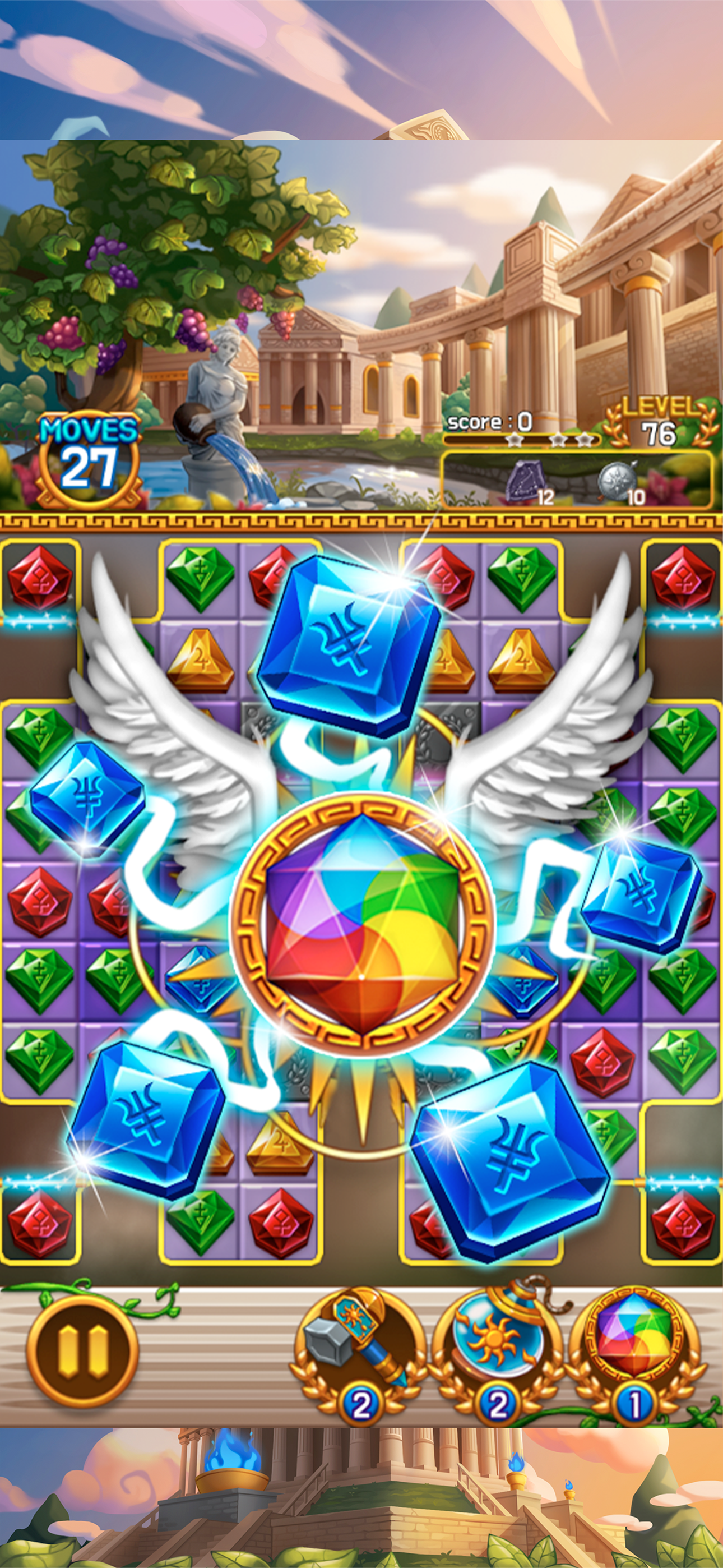 Jewel Athena: Match3 Puzzle
