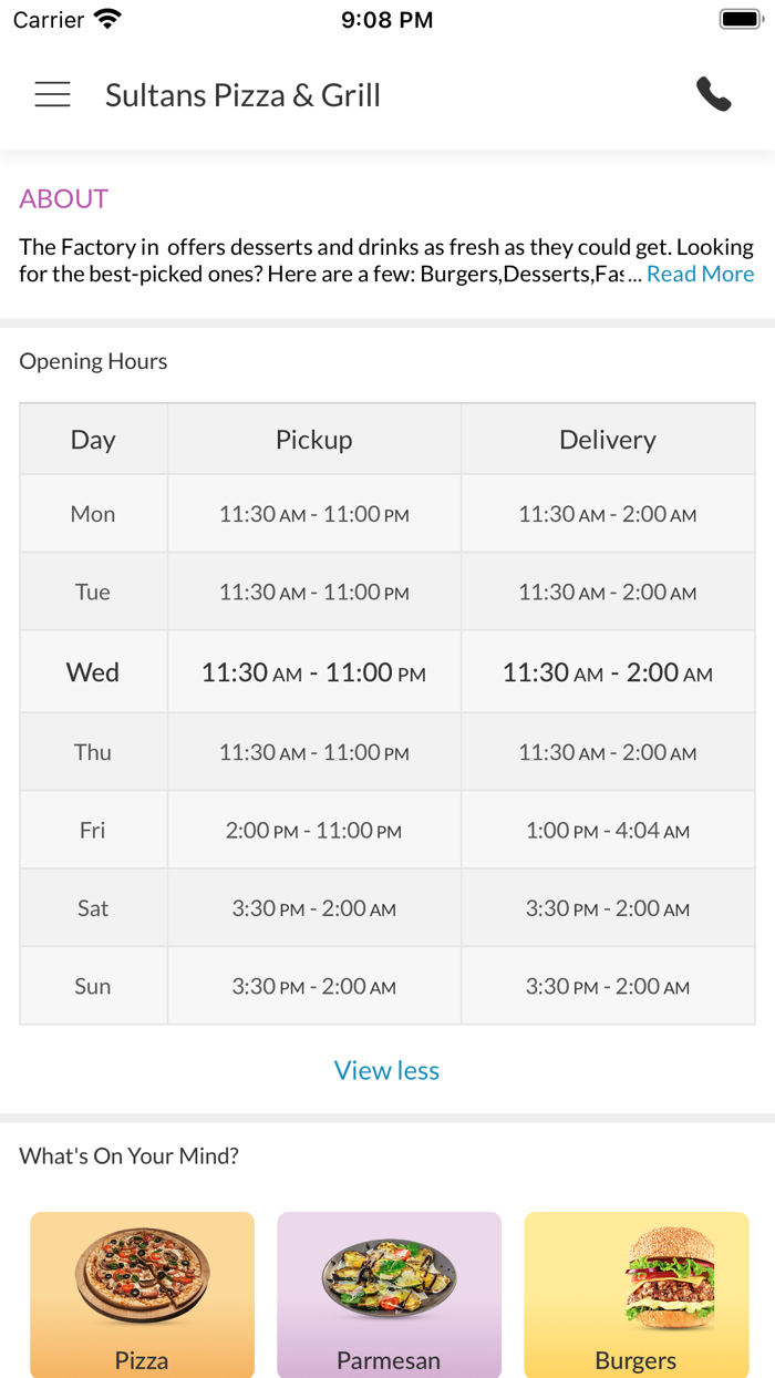 Sultans Pizza and Grill