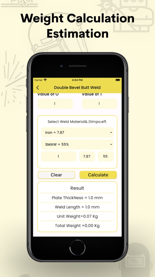 #3. Welding Weight and Cost Calc (iOS) 由: Kantaben Gorasiya