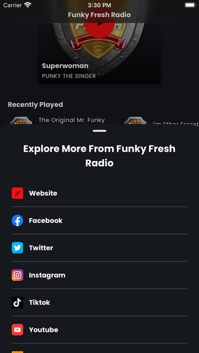 Funky Fresh Radio Screenshot
