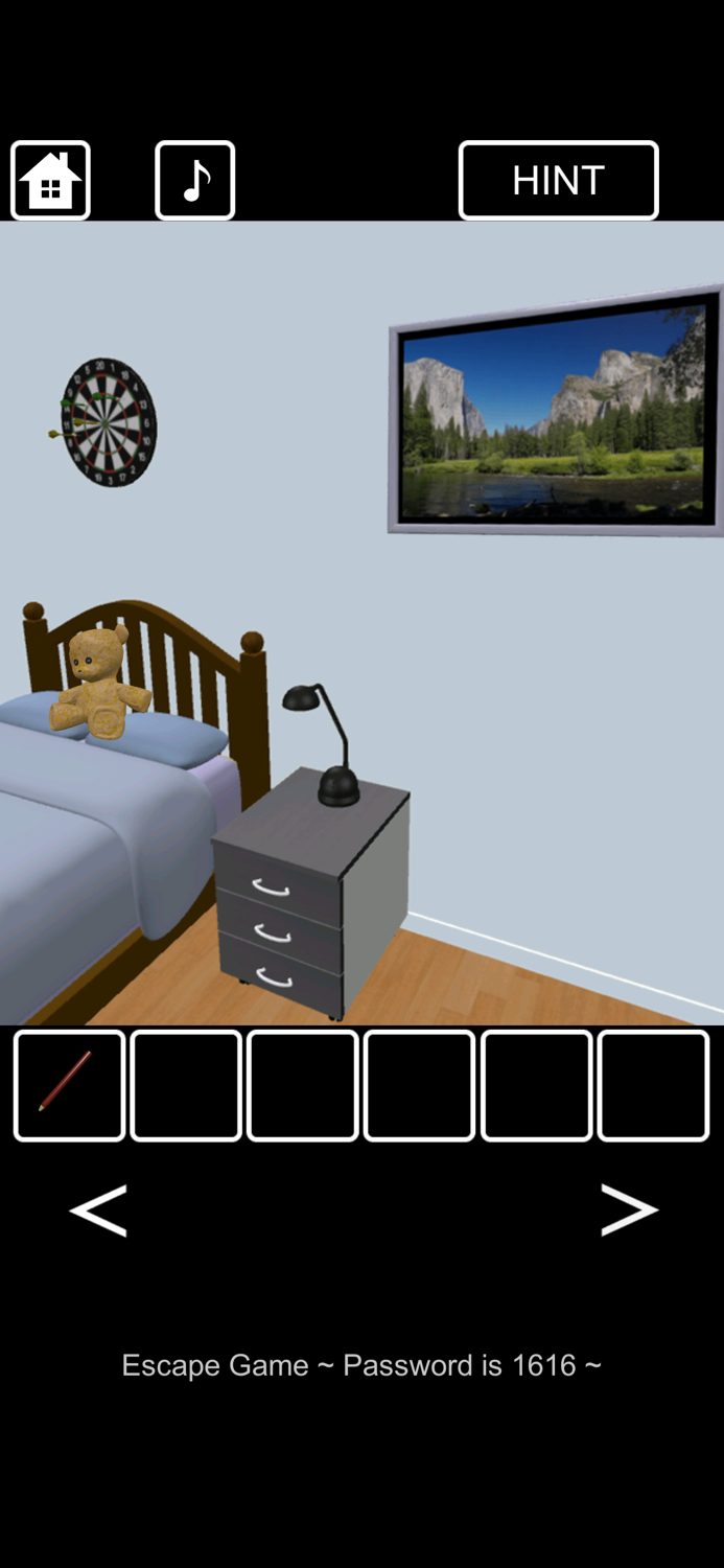 Room Escape Password is 1616