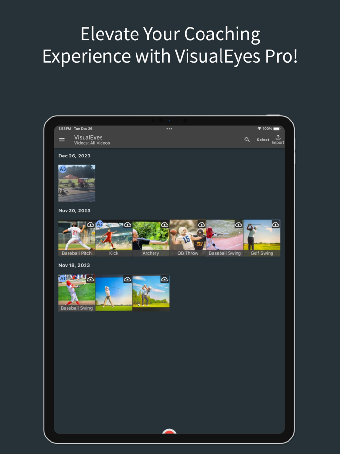 VisualEyes Video Coaching App