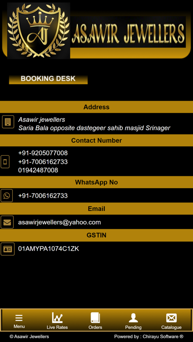 Asawir Jewellers Screenshot