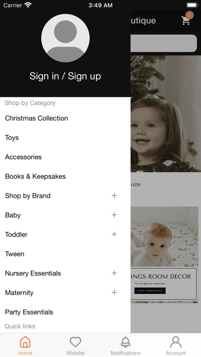 YellowHouse Kids Boutique Screenshot