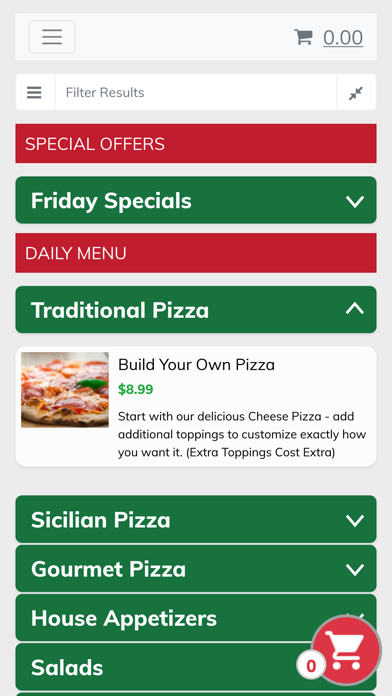 Giorgio's Italiano Pizzeria Screenshot