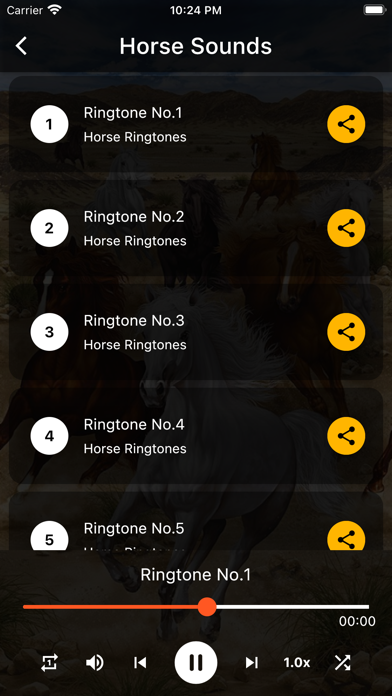Horse Sounds Ringtones Screenshot