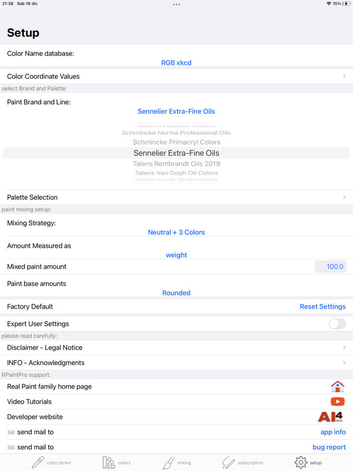 Real Paint mixing tools PRO