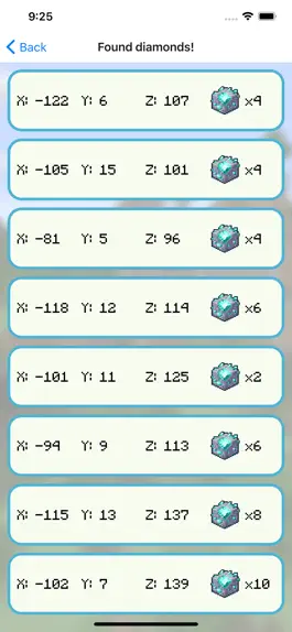 Game screenshot Find Diamonds! Minecraft Ores apk