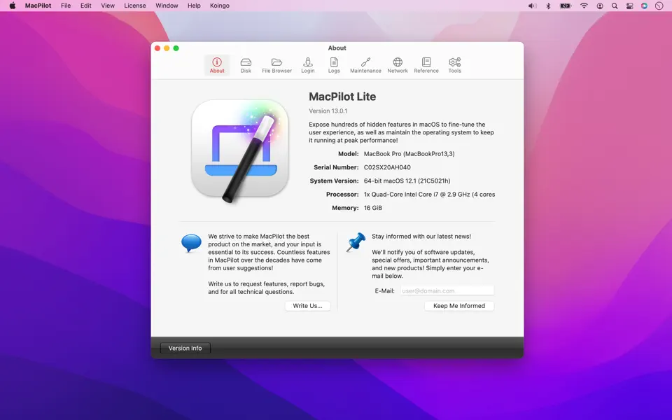 Screenshot 1 of MacPilot 17.5