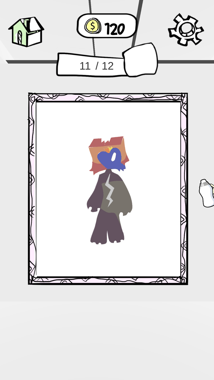 Monster Paint Stencil Art Game