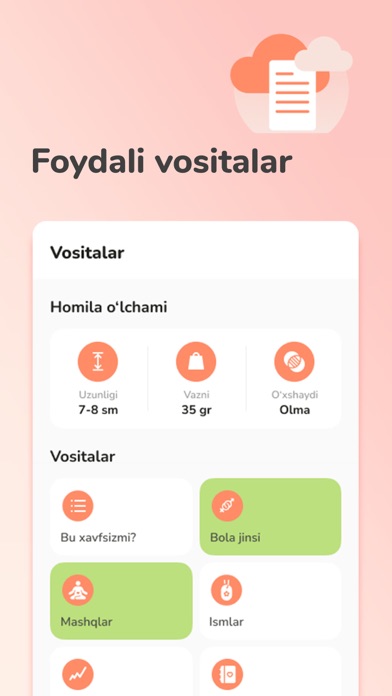 Lalu - Homiladorlik kalendari screenshot 2