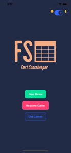 Fast ScoreKeeper screenshot #1 for iPhone