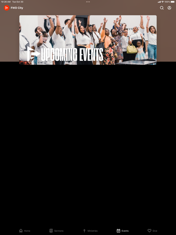 Forward City Church iPad screenshot 4 - Lifestyle app