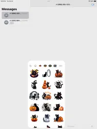 Halloween Black Cats Stickers ipad bilder 2