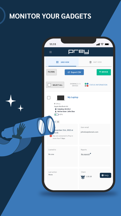 Prey Find My Phone & Security Screenshot