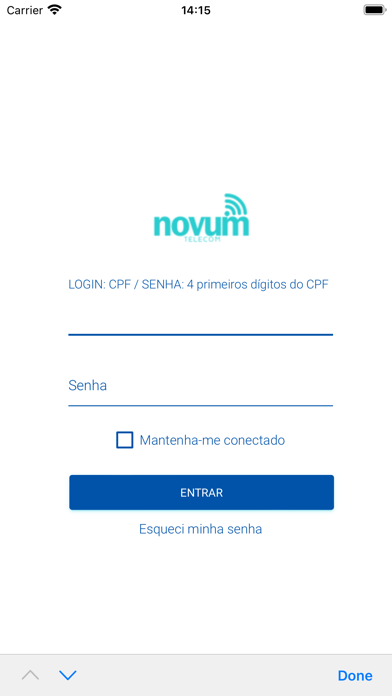 Novum - Central do Assinante Screenshot