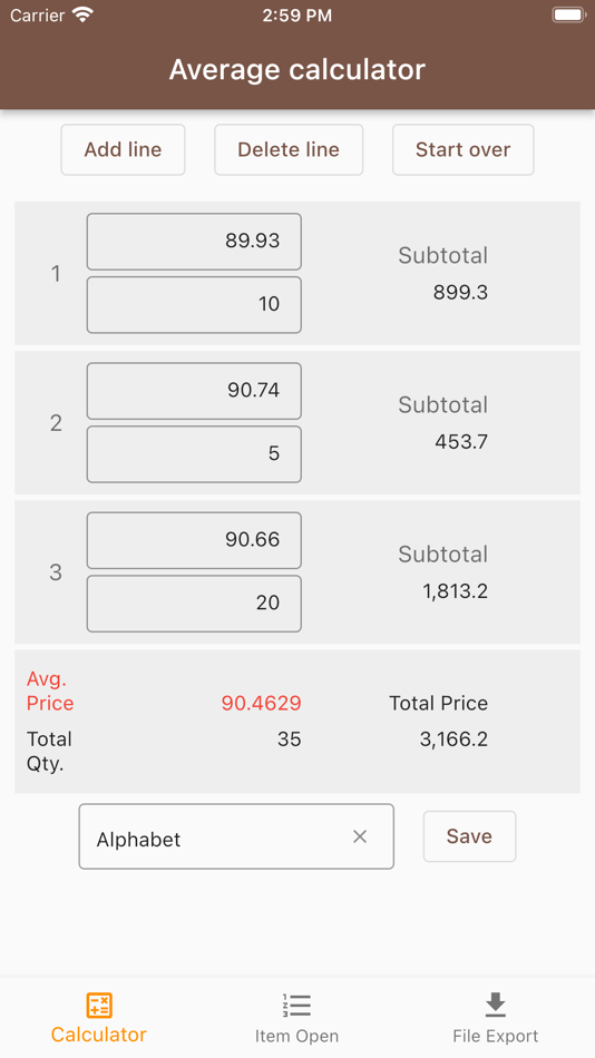#1. Avg. Price Calculator (iOS) 由: SnowdropSoft