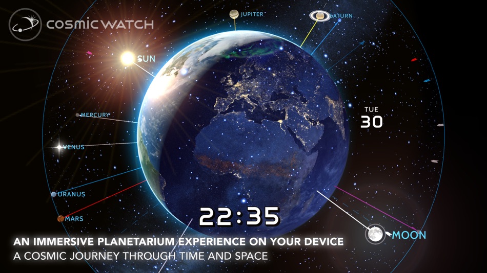#1. Cosmic-Watch (iOS) 由: Celestial Dynamics AG