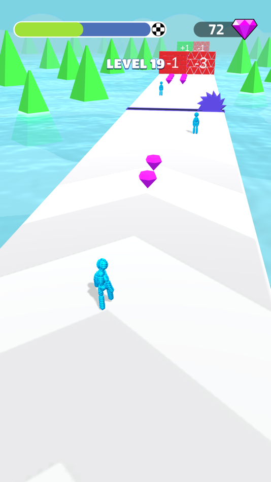 #7. Human Vehicle: Rope-man 3d run (iOS) 由: Adnan Sohail