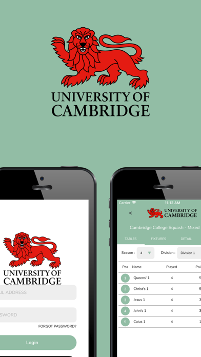 Screenshot #1 pour Cambridge University Leagues