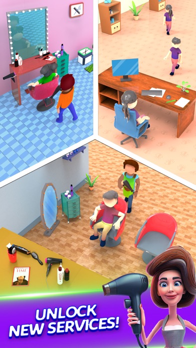 Screenshot #2 pour Idle Barber Shop Game - Tycoon