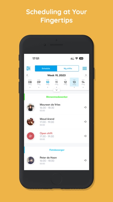 Shiftey app Screenshot