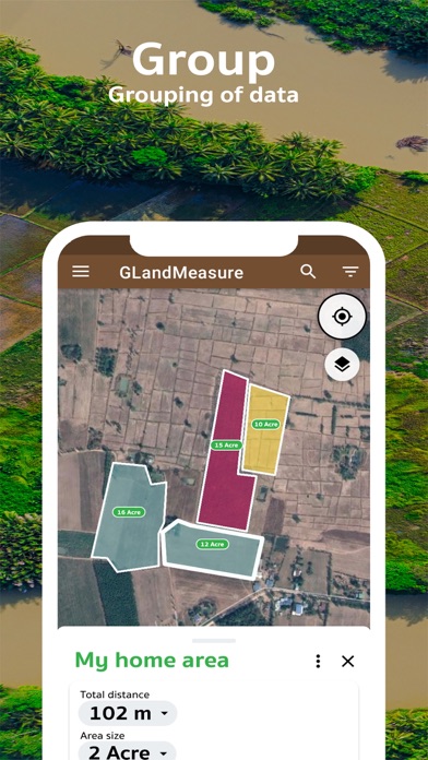 面積を測る、土地を測る、長さを測る、GPS - GLandのおすすめ画像3