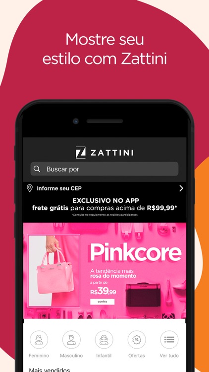 Zattini: ofertas de roupas